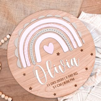 Rainbow Nursery Name sign